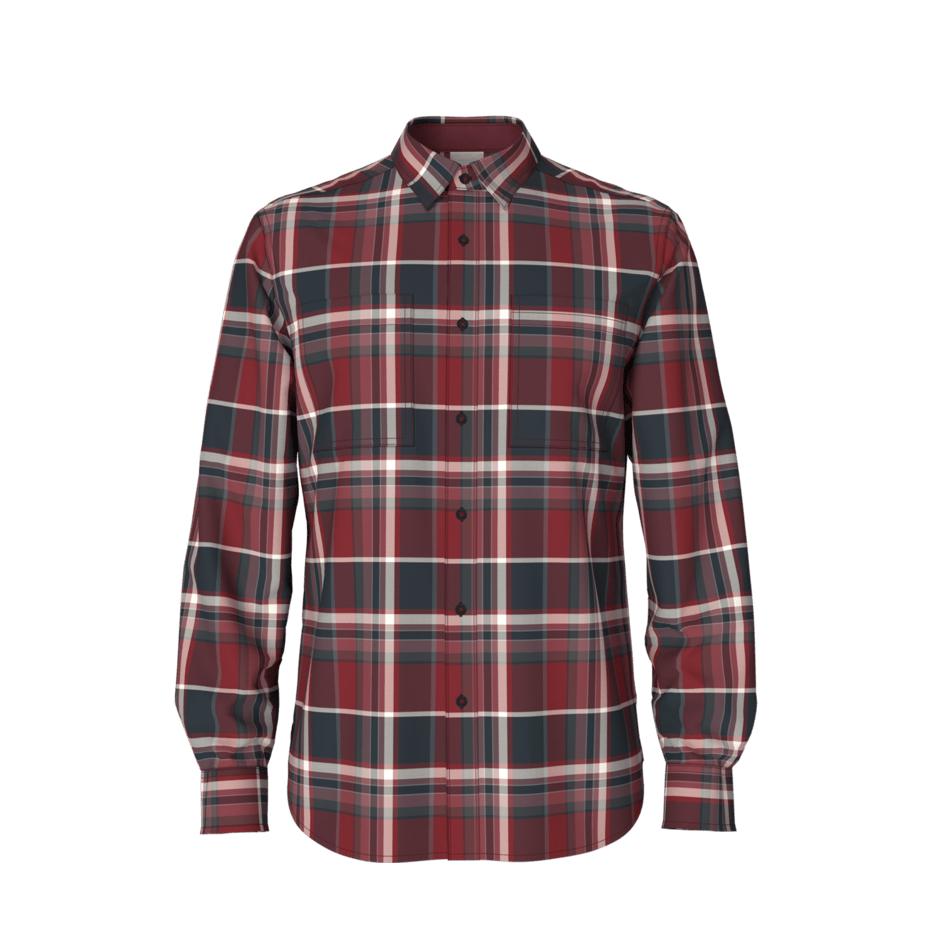The North Face Men's Long Sleeve Arroyo Light Weight Flannel Shirt-Men's Clothing-Wild Ginger-S-Kevin's Fine Outdoor Gear & Apparel