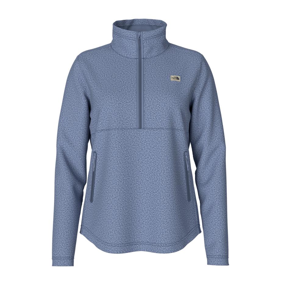 The North Face Women's Crescent 1/4 Zip-Women's Clothing-FOLK BLUE HEATHER-XS-Kevin's Fine Outdoor Gear & Apparel