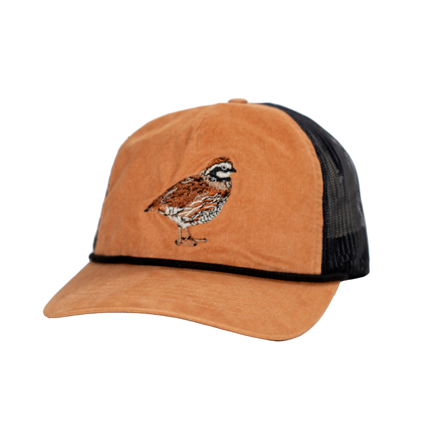 Kevin's Richardson Signature Quail Embroidered Rope Cap-Men's Accessories-Toast/Black/Black-Kevin's Fine Outdoor Gear & Apparel
