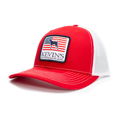 Kevin's Richardson Pointer Flag Cap-Men's Accessories-Red/White-ONE SIZE-Kevin's Fine Outdoor Gear & Apparel