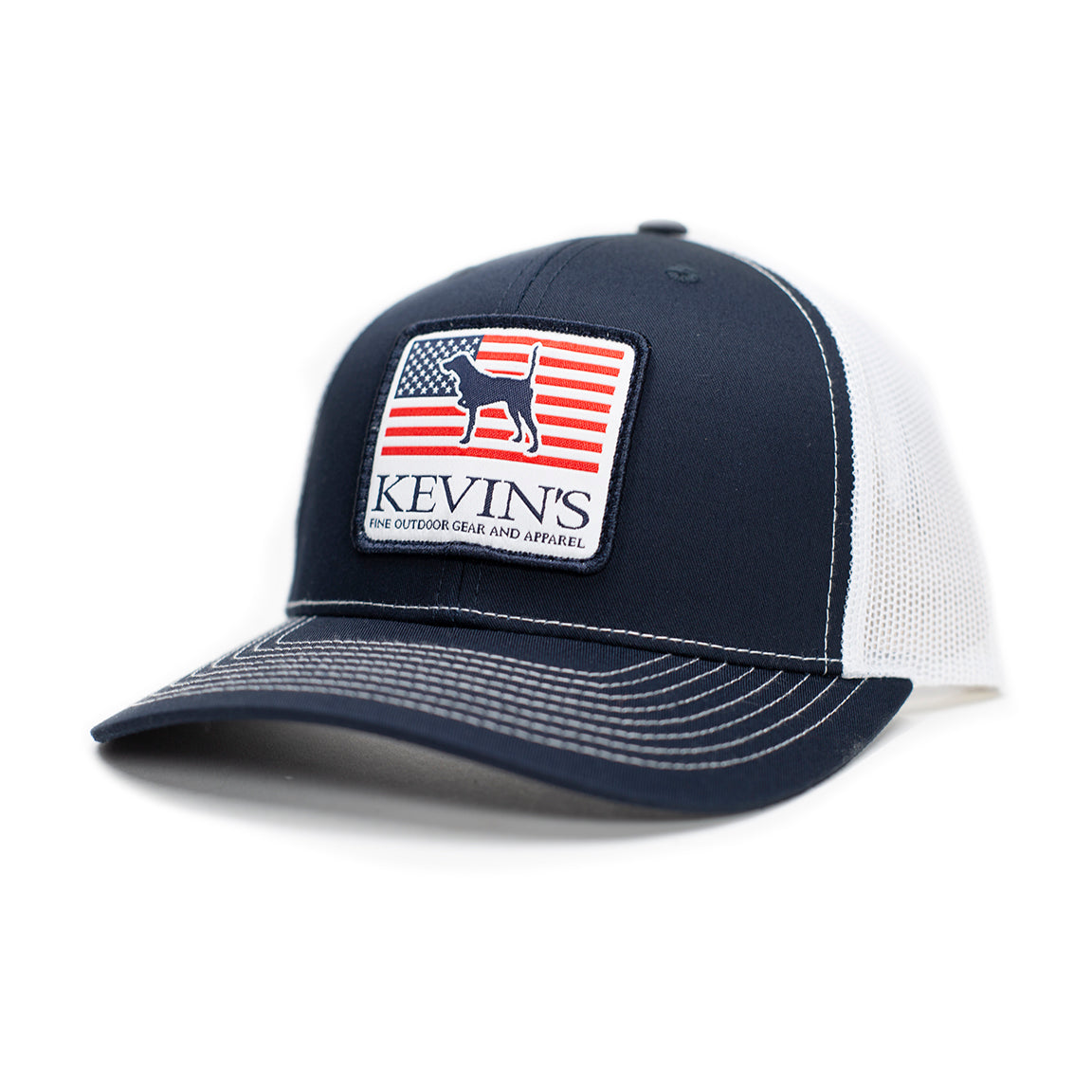 Kevin's Richardson Pointer Flag Cap-Men's Accessories-Navy/White-ONE SIZE-Kevin's Fine Outdoor Gear & Apparel