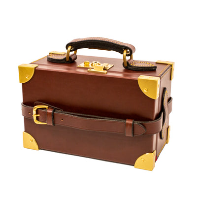 Leather and Brass Cartridge Holder-HUNTING/OUTDOORS-CHESTNUT-Kevin's Fine Outdoor Gear & Apparel