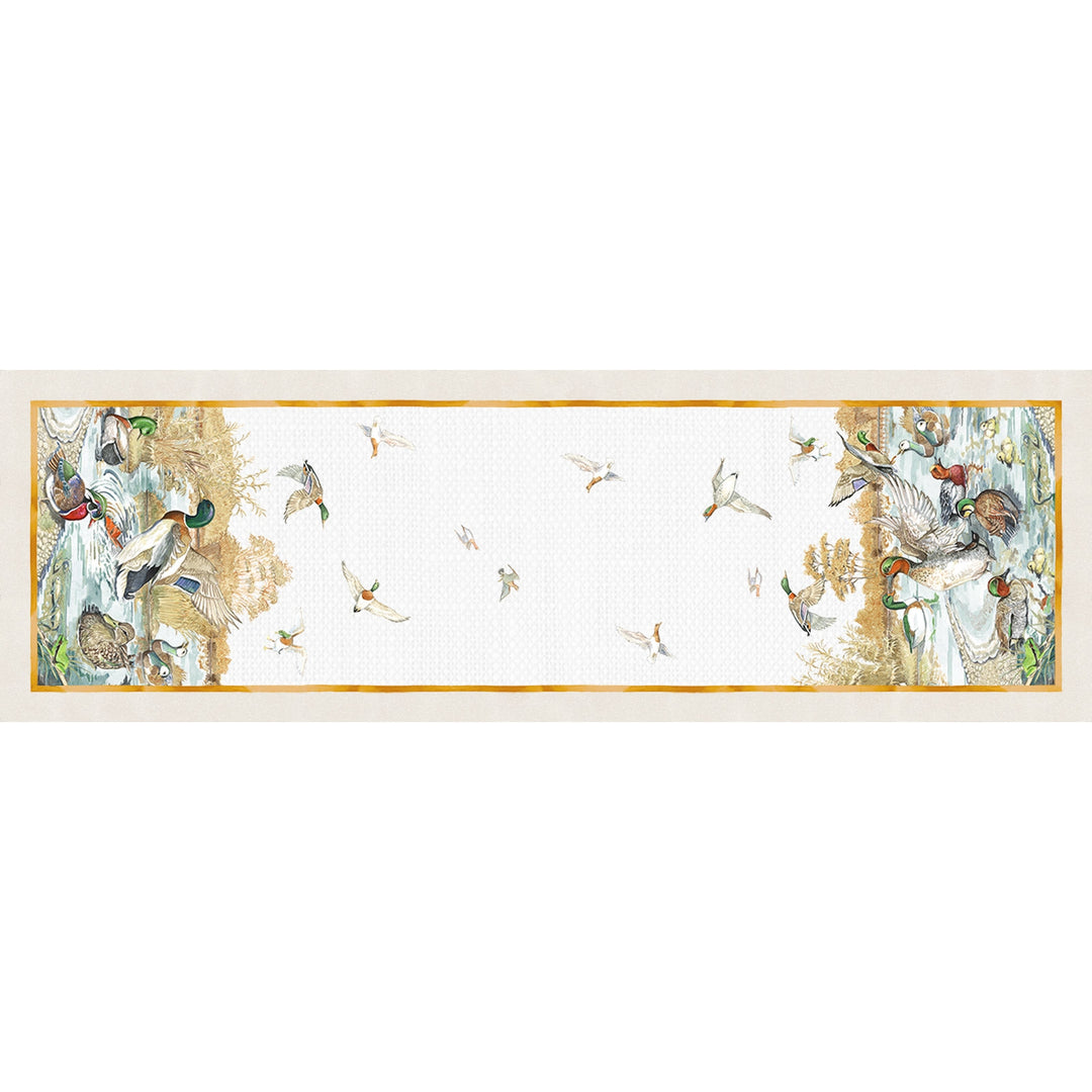 Kevin's Italian Linen Gamebird Table Runner-Home/Giftware-Ducks-Kevin's Fine Outdoor Gear & Apparel