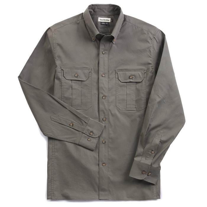 Tom Beckbe Poplin Field Shirt-Men's Clothing-Olive-M-Kevin's Fine Outdoor Gear & Apparel