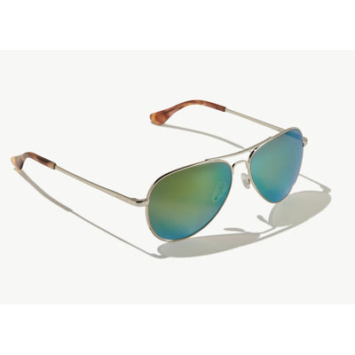 Bajio "Soldado" Polarized Sunglasses-SUNGLASSES-Silver Gloss-Green Plastic-M-Kevin's Fine Outdoor Gear & Apparel