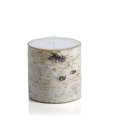 Birchwood Fragrance Free Pillar Candle 4"X4"-HOME/GIFTWARE-Kevin's Fine Outdoor Gear & Apparel