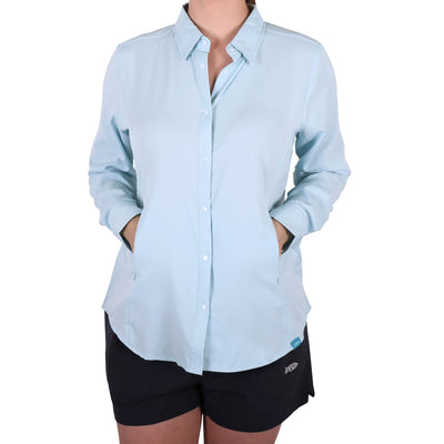 Aftco Women's Wrangle L/S Technical Fishing Shirt-WOMENS CLOTHING-Kevin's Fine Outdoor Gear & Apparel