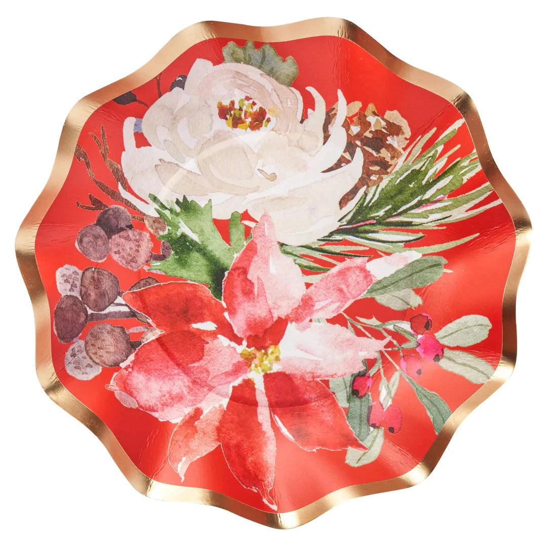 Sophistiplate Winter Blossom Appetizer/ Desert Bowls-Paper Products-Kevin's Fine Outdoor Gear & Apparel