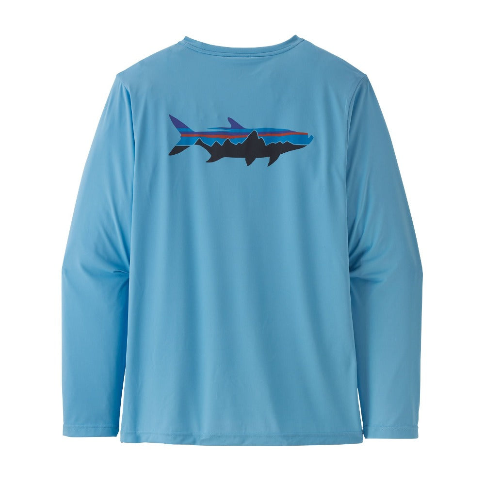 Patagonia Men's Cap Cool Daily Fish Graphic Shirt-MENS CLOTHING-FTLA Fitz Roy Tarpon: Lago Blue-L-Kevin's Fine Outdoor Gear & Apparel