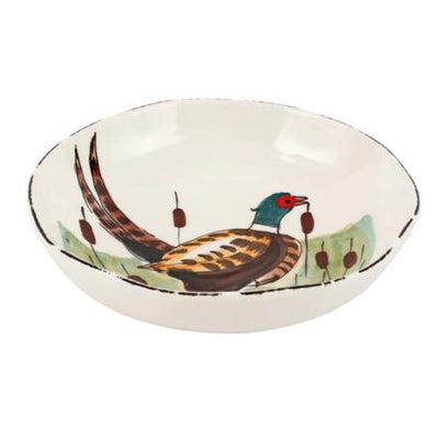 Vietri Wildlife Pasta Bowl-Home/Giftware-PHEASANT-Kevin's Fine Outdoor Gear & Apparel