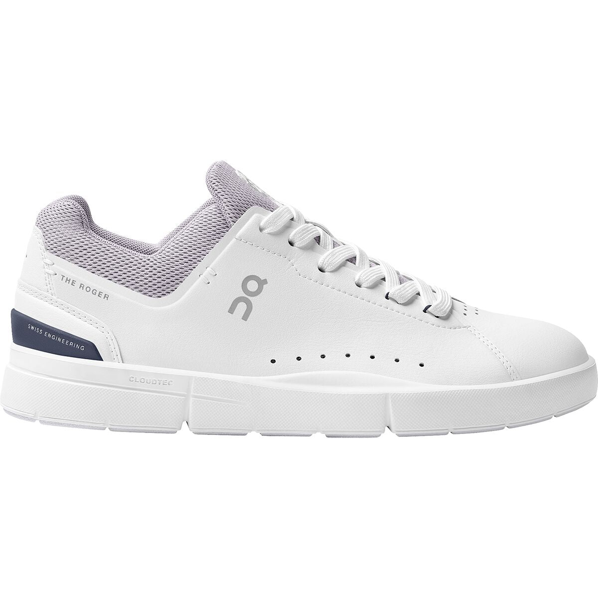 On Running Women's Cloud The Roger Advantage Shoes-FOOTWEAR-WHITE|LILAC-6-Kevin's Fine Outdoor Gear & Apparel