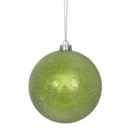 100 MM SHINY GREEN GLASS BALL-HOME/GIFTWARE-GREEN-Kevin's Fine Outdoor Gear & Apparel