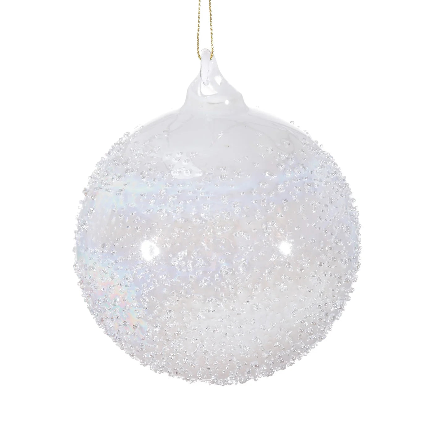 100 MM Glass Beaded Ball-HOME/GIFTWARE-WHITE-Kevin's Fine Outdoor Gear & Apparel