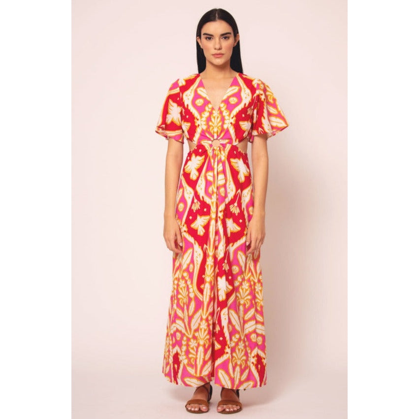 Women's Giselle Printed Cotton Dress-Women's Clothing-Pink Pondi-XS-Kevin's Fine Outdoor Gear & Apparel