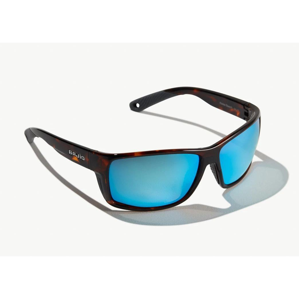 Bajio "Bales Beach" Polarized Sunglasses-SUNGLASSES-Dark Tort Gloss-Trenvally Blue Glass-L-Kevin's Fine Outdoor Gear & Apparel