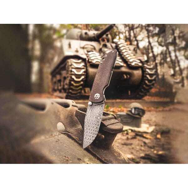 Boker M4 Sherman Damascus Knife-Knives & Tools-Kevin's Fine Outdoor Gear & Apparel