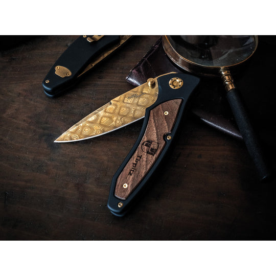 Tirpitz-Damascus Gold-KNIFE-Kevin's Fine Outdoor Gear & Apparel