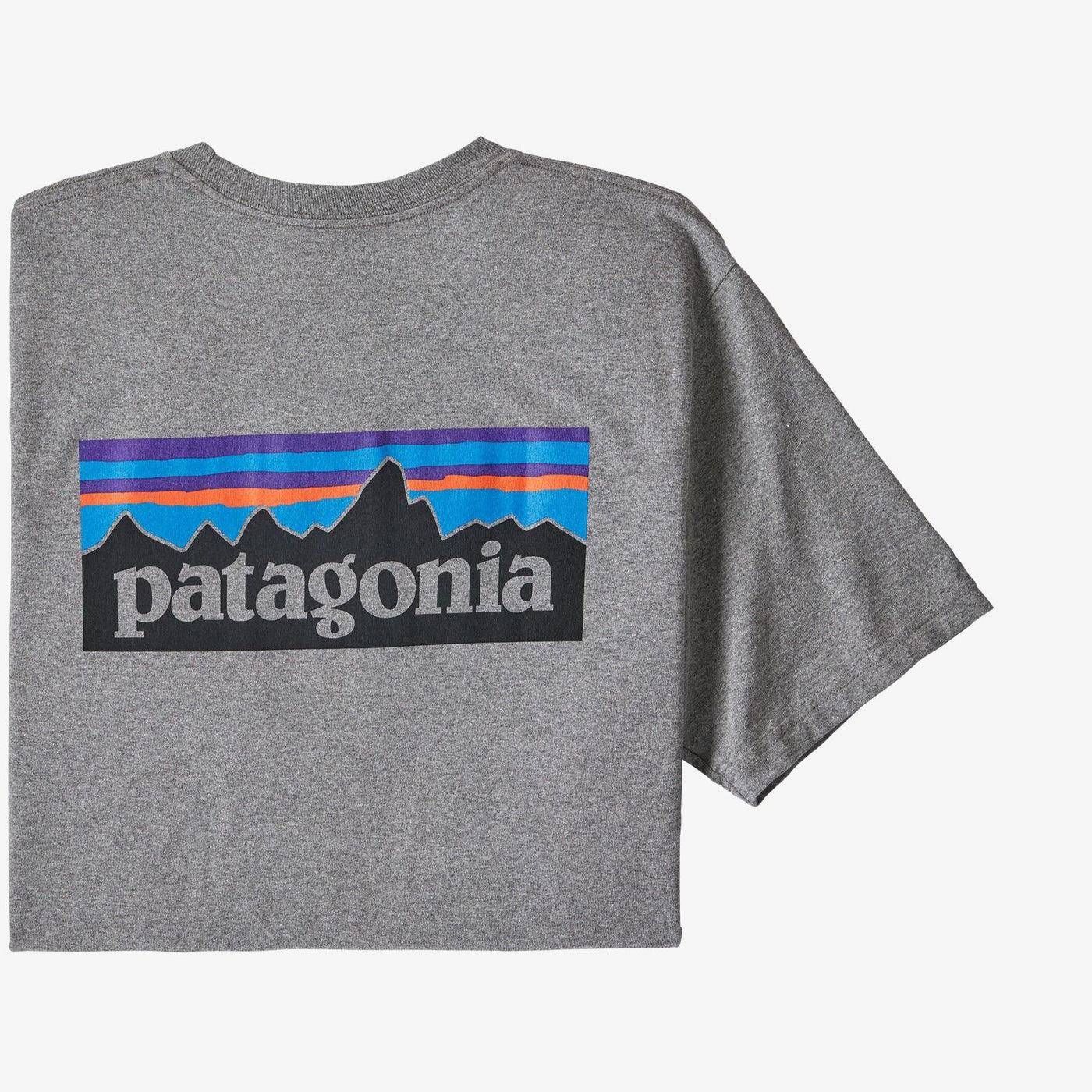 Patagonia Men's P-6 Logo Responsibil-Tee-T-Shirts-GRAVEL HEATHER-S-Kevin's Fine Outdoor Gear & Apparel