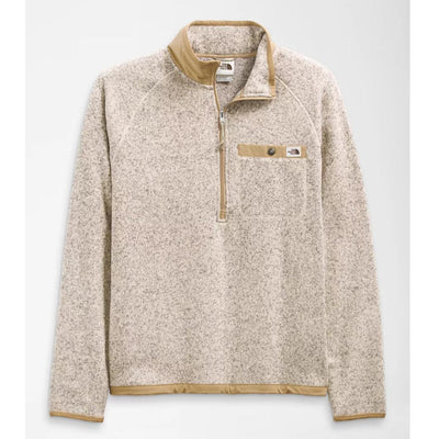 The North Face Men's Gordon Lyons 1/4 Zip-MENS CLOTHING-Bleached Sand Heather-Kelp Tan-S-Kevin's Fine Outdoor Gear & Apparel