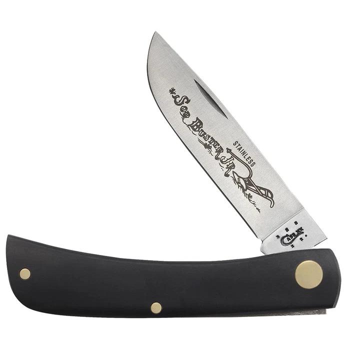 Case 00095 Black Synthetic Smooth Sod Buster Jr-Knives & Tools-Kevin's Fine Outdoor Gear & Apparel