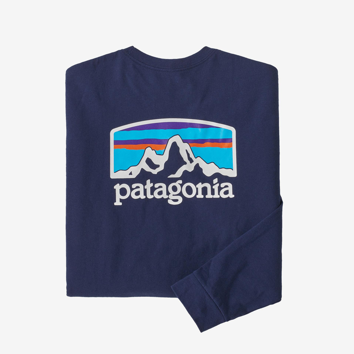 Patagonia Men's Long Sleeve Fitz Roy Horizons Responsibili-Tee-Men's Clothing-Sound Blue-S-Kevin's Fine Outdoor Gear & Apparel