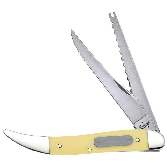 Case 00120 Yellow Synthetic Smooth Fishing Knife-Knives & Tools-Kevin's Fine Outdoor Gear & Apparel