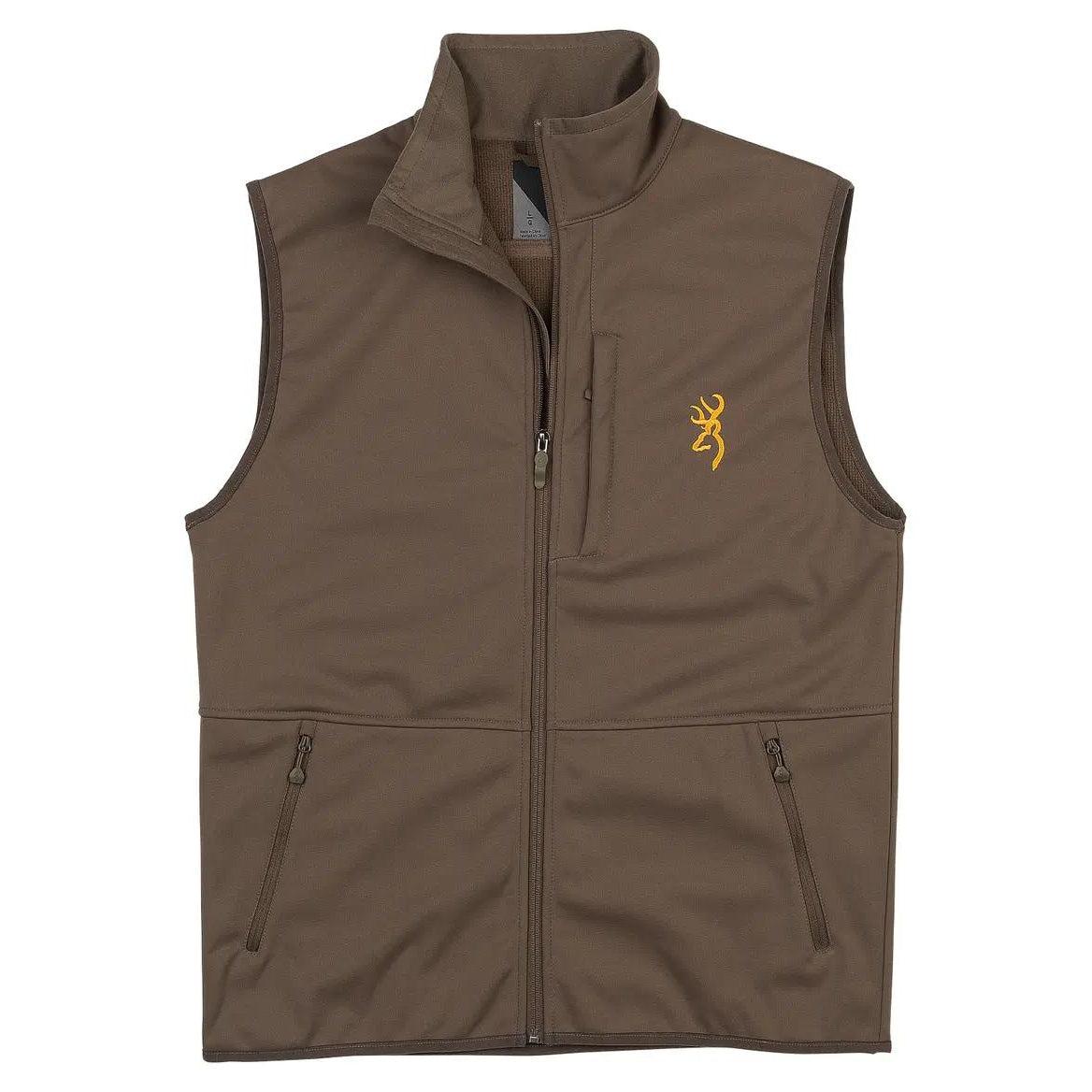 Browning Soft Shell Vest-Men's Clothing-Major Brown-M-Kevin's Fine Outdoor Gear & Apparel