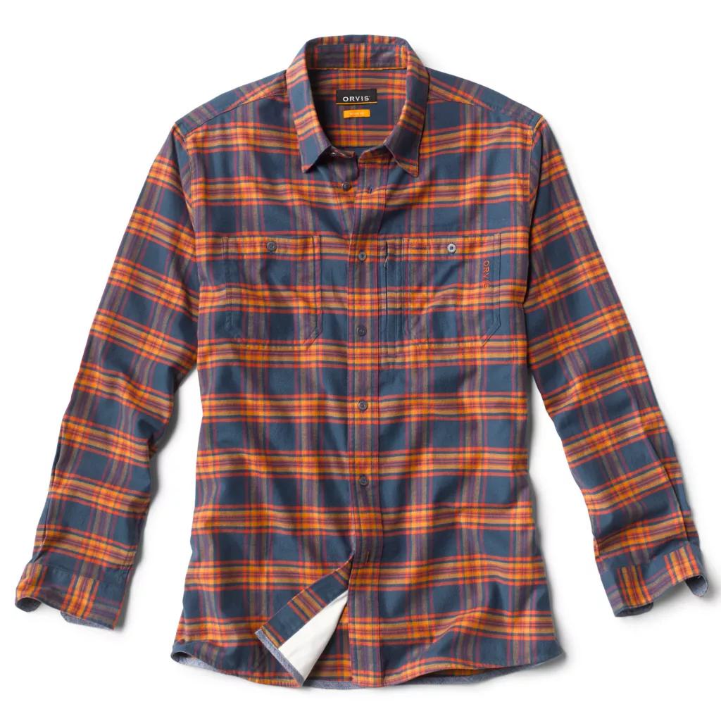 Orvis Flat Creek Tech Flannel-Men's Clothing-Navy-S-Kevin's Fine Outdoor Gear & Apparel