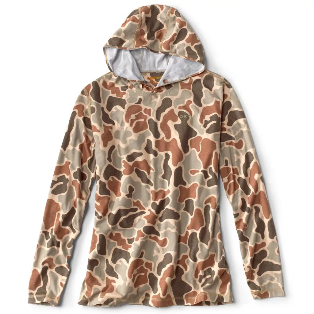Orvis DriRelease Camo Pull-Over Hoodie-MENS CLOTHING-Brown Camo-S-Kevin's Fine Outdoor Gear & Apparel
