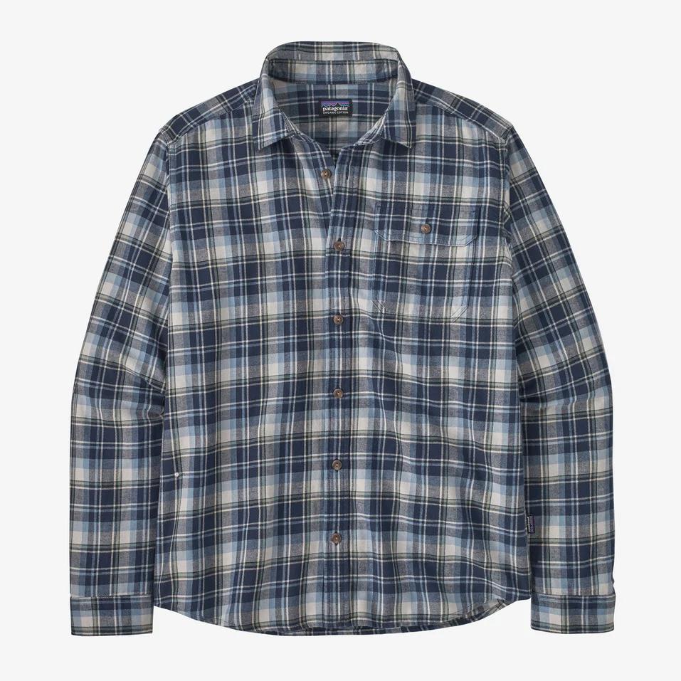 Patagonia Fjord Lightweight Flannel Shirt-Men's Clothing-Libbery: New Navy-S-Kevin's Fine Outdoor Gear & Apparel
