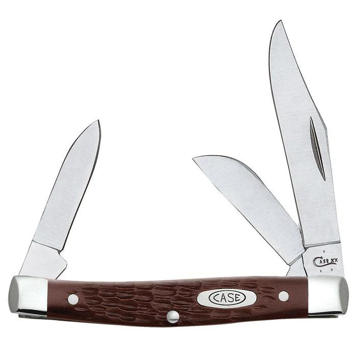 Case 00106 Brown Synthetic Medium Stockman-Knives & Tools-Kevin's Fine Outdoor Gear & Apparel