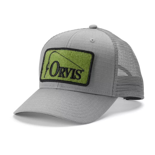 Orvis Ripstop Covert Trucker Hat-Men's Accessories-Grey Green-Kevin's Fine Outdoor Gear & Apparel