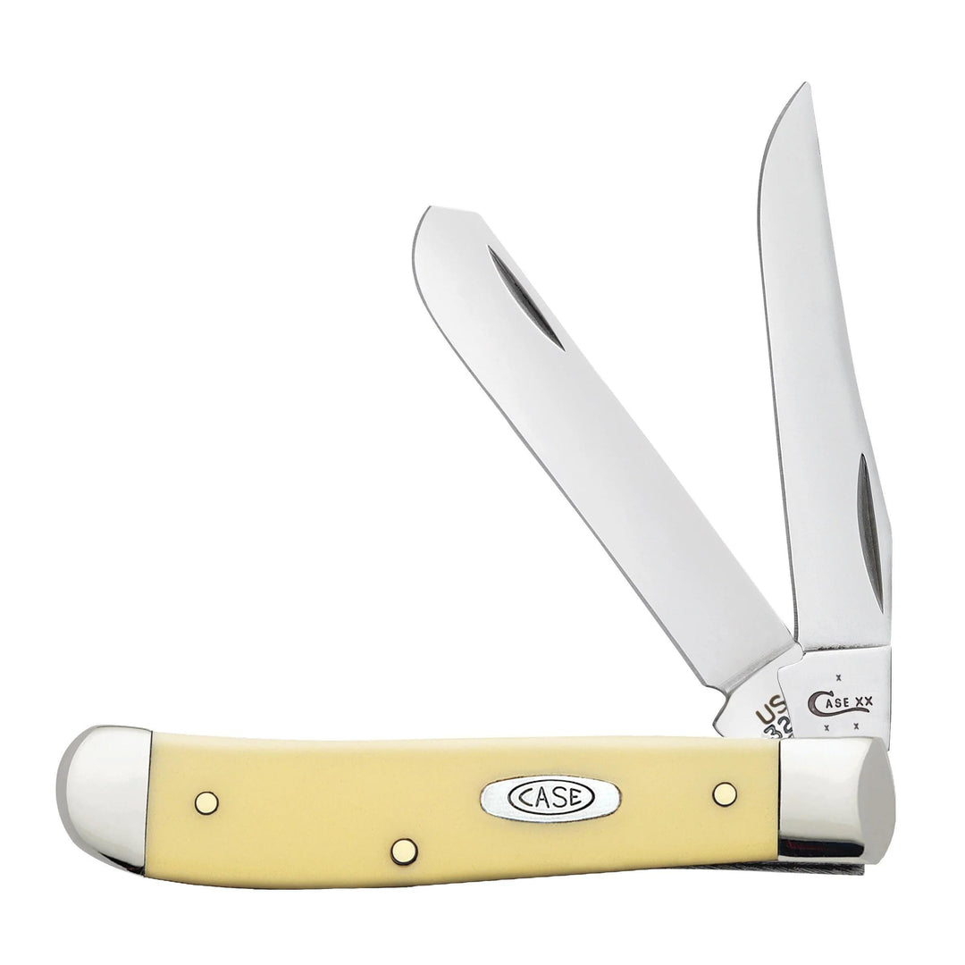 Case 00029 Yellow Synthetic CS Mini Trapper-Knives & Tools-Kevin's Fine Outdoor Gear & Apparel