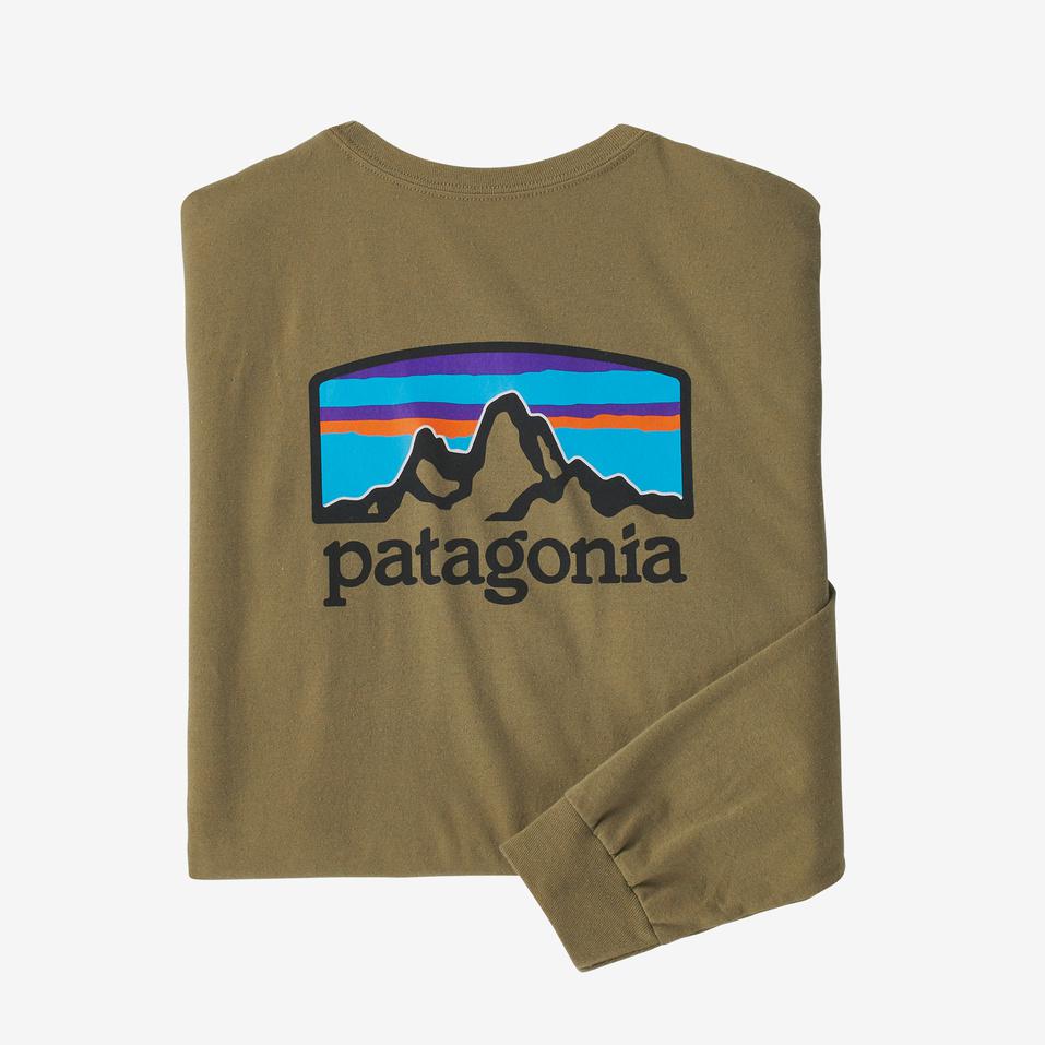 Patagonia Men's Long Sleeve Fitz Roy Horizons Responsibili-Tee-Men's Clothing-Moray Khaki-S-Kevin's Fine Outdoor Gear & Apparel