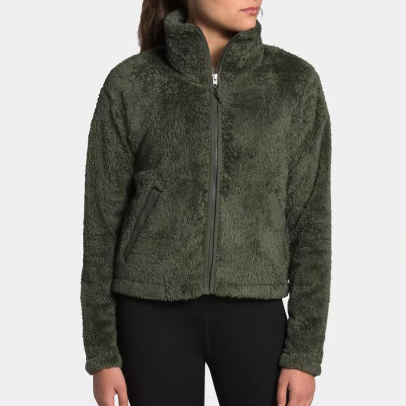 The North Face Women's Furry Fleece 2.0 Jacket-WOMENS CLOTHING-New Taupe Green-S-Kevin's Fine Outdoor Gear & Apparel