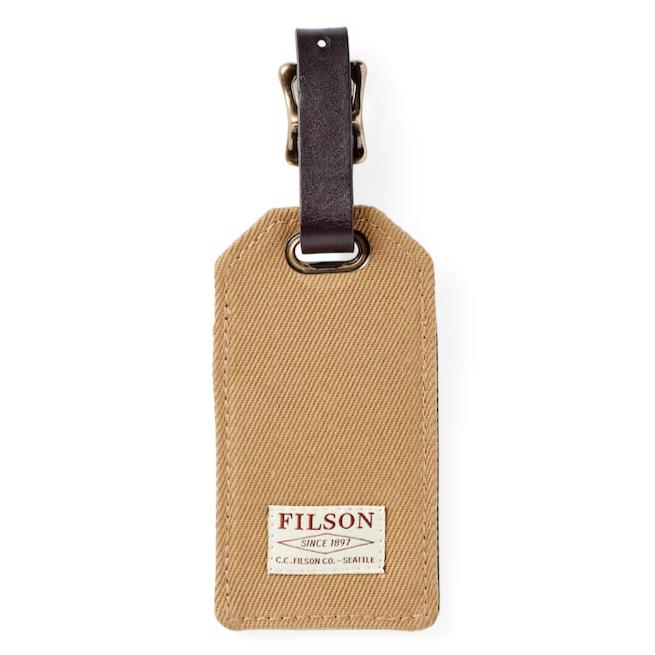 Filson Rugged Twill Luggage Tag-Luggage-Tan-Kevin's Fine Outdoor Gear & Apparel