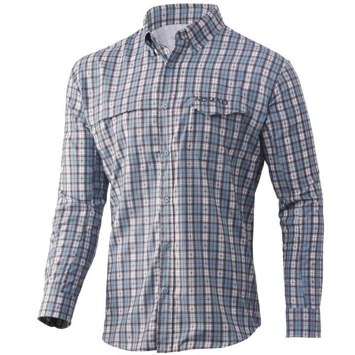 Nomad Stretch Lite Plaid Shirt-Men's Clothing-Silver Blue Plaid-S-Kevin's Fine Outdoor Gear & Apparel