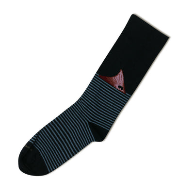 Men's Graphic Socks-FOOTWEAR-Wilson Brown Sock Company-RED FISH NAVY-Kevin's Fine Outdoor Gear & Apparel