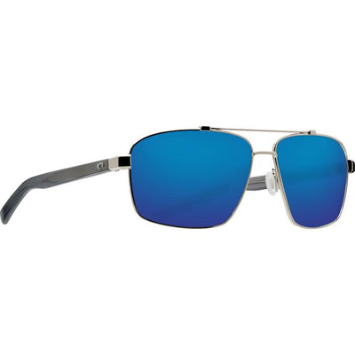 Costa "Flagler" Polarized Sunglasses-SUNGLASSES-Shiny Silver-Blue 580G-Kevin's Fine Outdoor Gear & Apparel