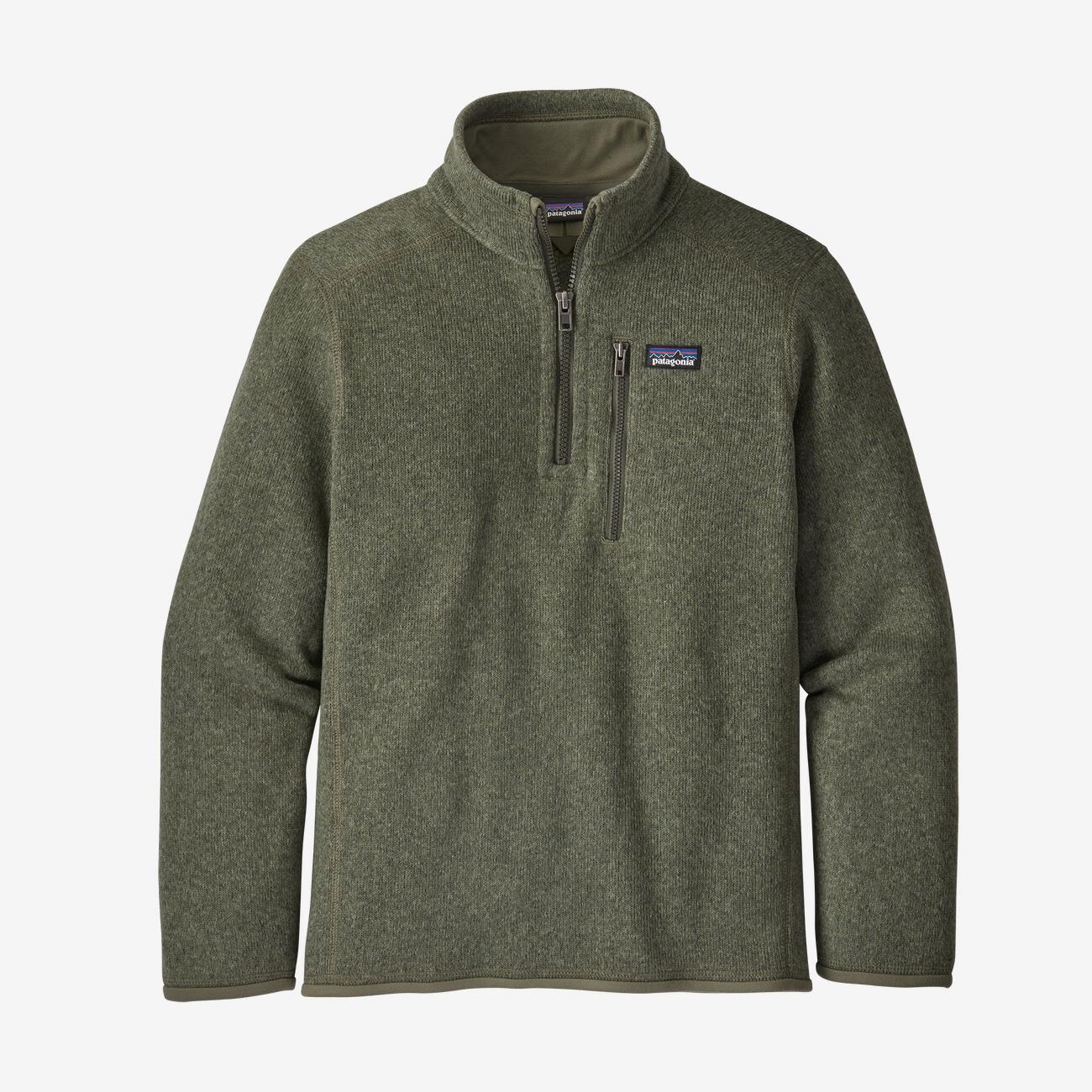 Patagonia Boy's Better Sweater 1/4 Zip-CHILDRENS CLOTHING-Industrial Green-S-Kevin's Fine Outdoor Gear & Apparel