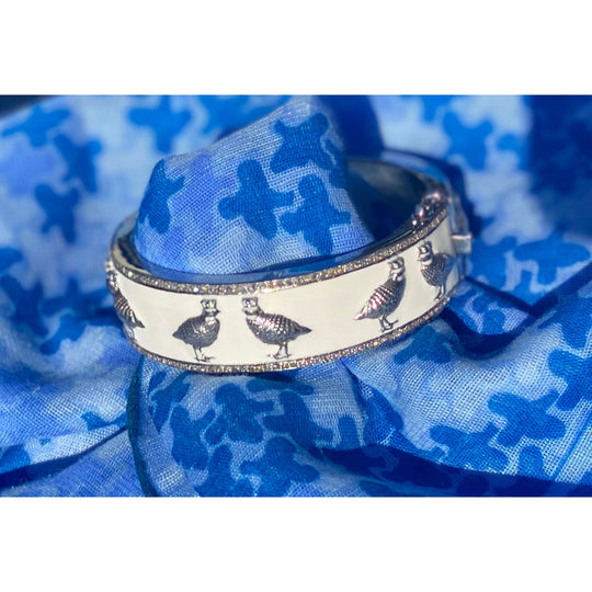 King Bob Enamel Pave Diamond Bracelet-JEWELRY-Kevin's Fine Outdoor Gear & Apparel