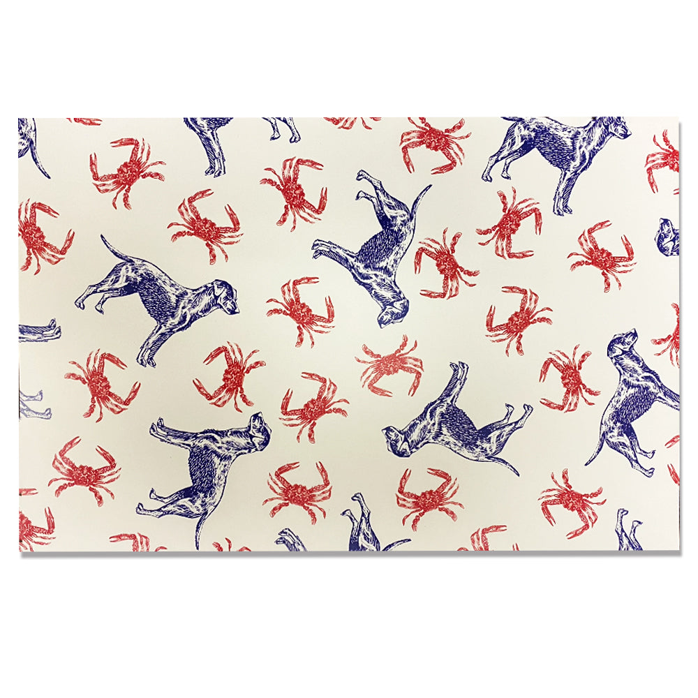 Kevin's Linen Placemats in Sporting Themes-HOME/GIFTWARE-Maison De Papier-LABS & CRABS-Kevin's Fine Outdoor Gear & Apparel