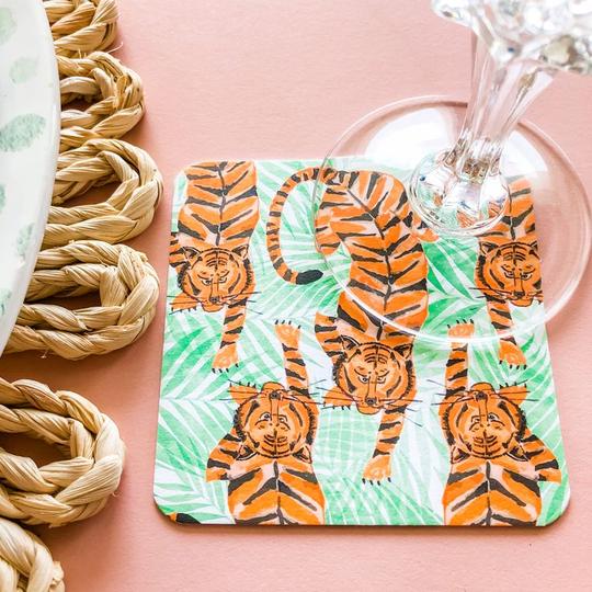 Paper Coaster Sets-HOME/GIFTWARE-Tiger-Kevin's Fine Outdoor Gear & Apparel