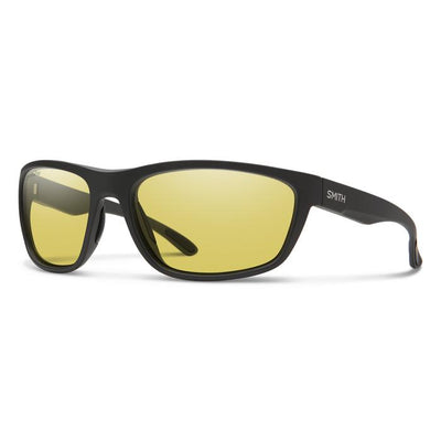 Smith Optics "Redding "Polarized Sunglasses-Sunglasses-MATTE BLACK-GLASS/LOW LIGHT YELLOW-Kevin's Fine Outdoor Gear & Apparel