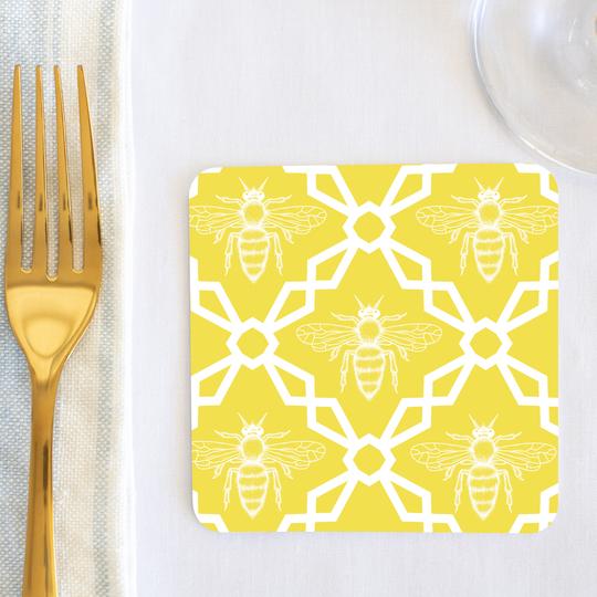 Paper Coaster Sets-HOME/GIFTWARE-Yellow Bee-Kevin's Fine Outdoor Gear & Apparel