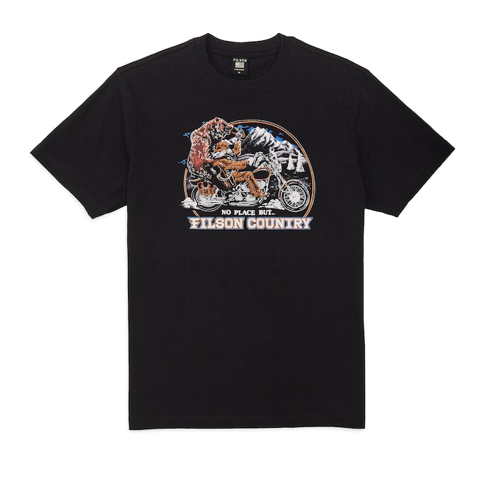 Filson Short Sleeve Pioneer Graphic T-Shirt-Men's Clothing-Black/Country-L-Kevin's Fine Outdoor Gear & Apparel