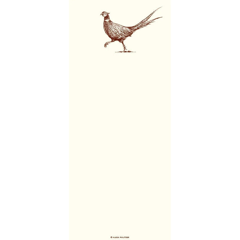 Long Note Pad by Alexa Pulitzer-Home/Giftware-PHEASANT STRUT-Kevin's Fine Outdoor Gear & Apparel