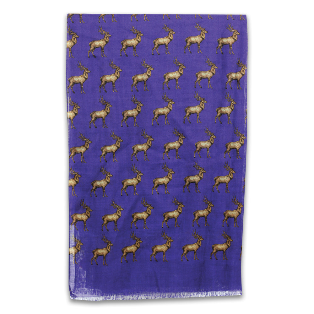 Kevins Royal Purple Stag Scarf-WOMENS CLOTHING-Kevin's Fine Outdoor Gear & Apparel