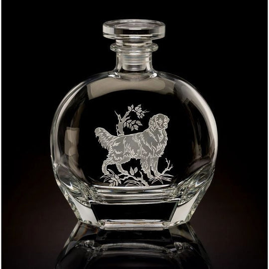 Wildlife Round Crystal Decanter-Home/Giftware-Golden Retriever-Kevin's Fine Outdoor Gear & Apparel