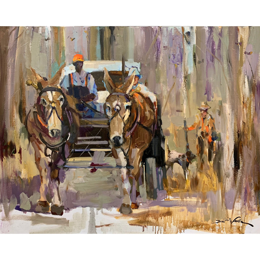 Dirk Walker "Quail Hunting with Hilton" Giclee Print-Decor-Kevin's Fine Outdoor Gear & Apparel